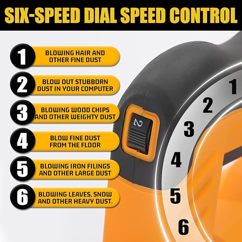 DEWALT 20V Cordless Leaf Blower (Tool Only, No Battery), Powerful Yard Tool for Snow Removal, Lawn & Leaf Cleanup