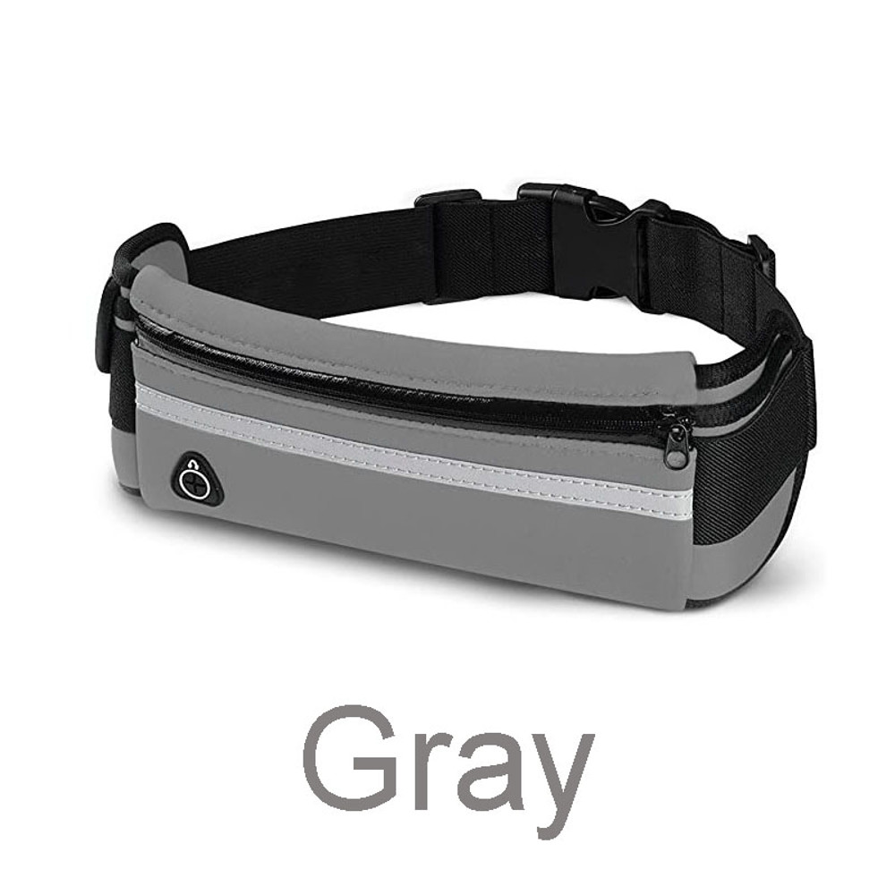 Men Women Sports Bag Waterproof Waist Belt Bag, Jogging Cycling Gym Fanny Pack, Lightweight Running Male Waist Bag