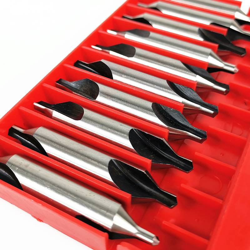 10Piece 60 Degree Center Drills Set Precision Combined Countersink Tools HighSpeed Steel Constructi 0