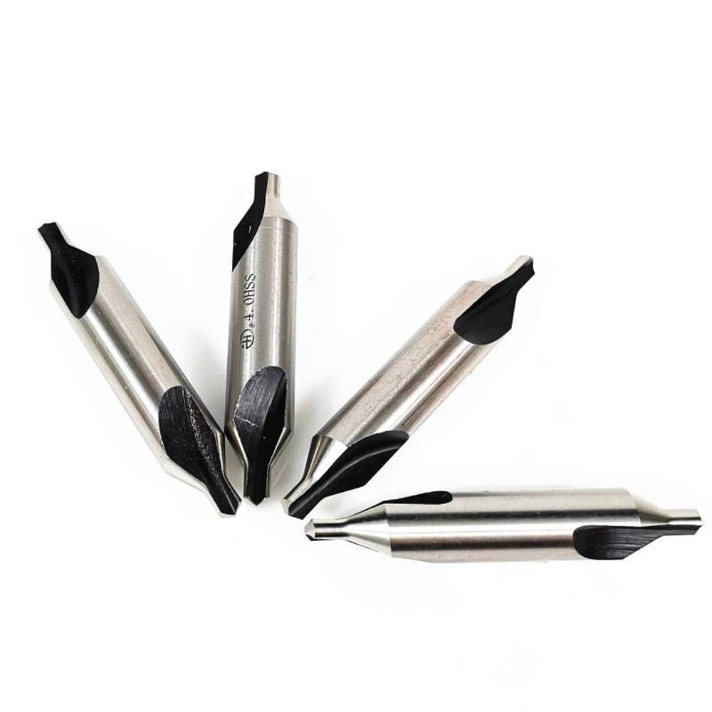 10Piece 60 Degree Center Drills Set Precision Combined Countersink Tools HighSpeed Steel Constructi 3