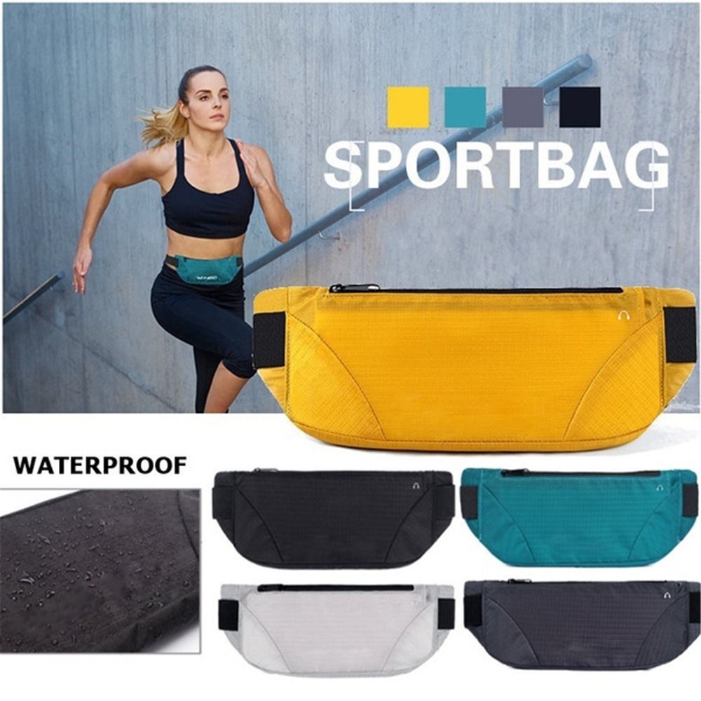 Sports Phone Bag Three Section Running Waist Bags Waterproof Breathable Marathon Running Belt Bag F 1