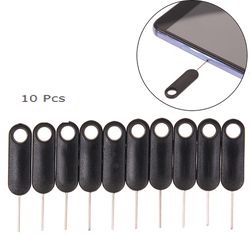 10pcs universal sim card tray pin, sim card ejecting removal needle opener, ejector tool for smartphones