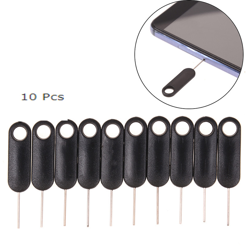 10pcs Universal Sim Card Tray Pin, Sim Card Ejecting Removal Needle Opener, Ejector Tool for Smartphones