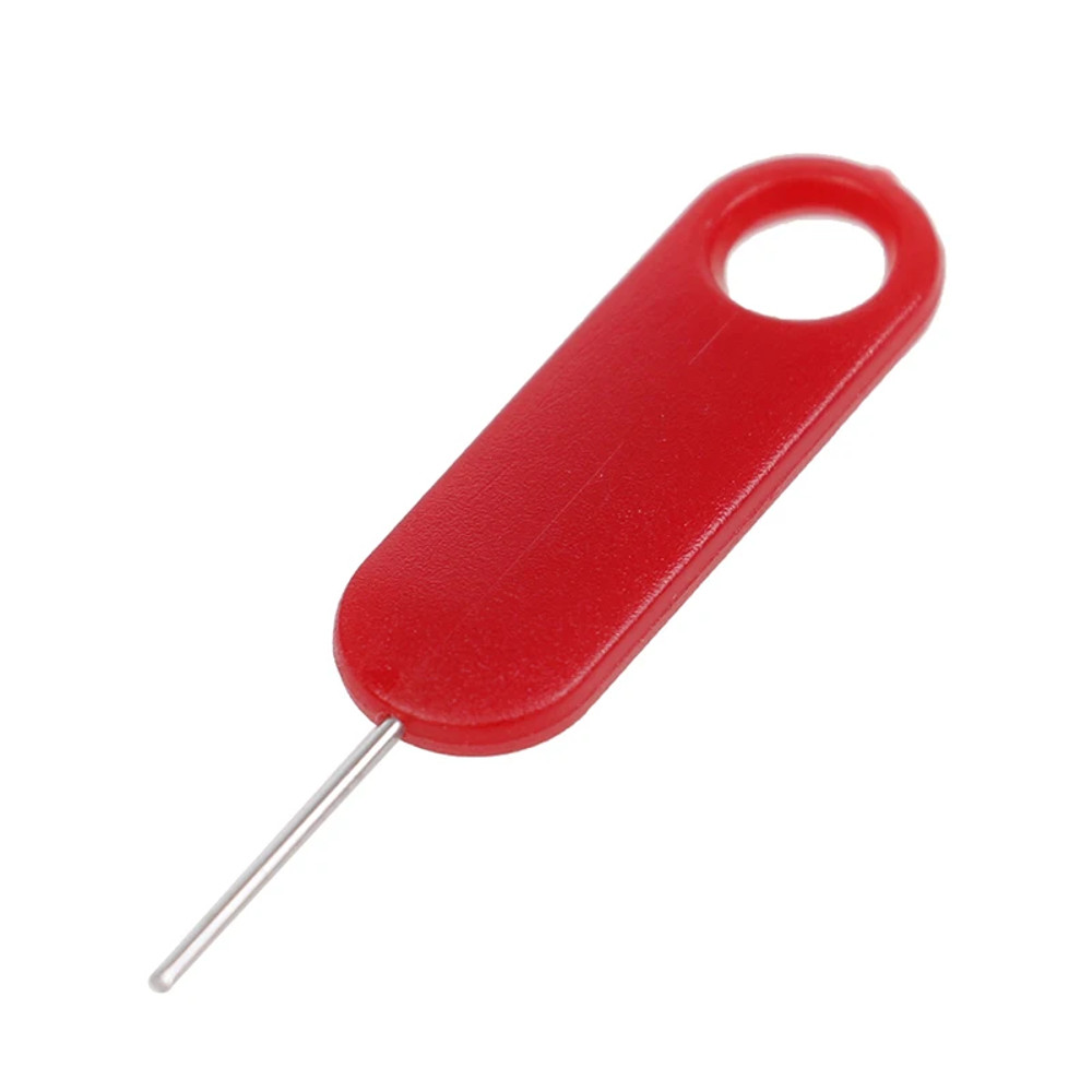 10PCS Anti-lost Red Mobile Phone Sim Card Pin Tray Removal Needle, Ejector Opener Key Tool for iPhone, Samsung, Huawei