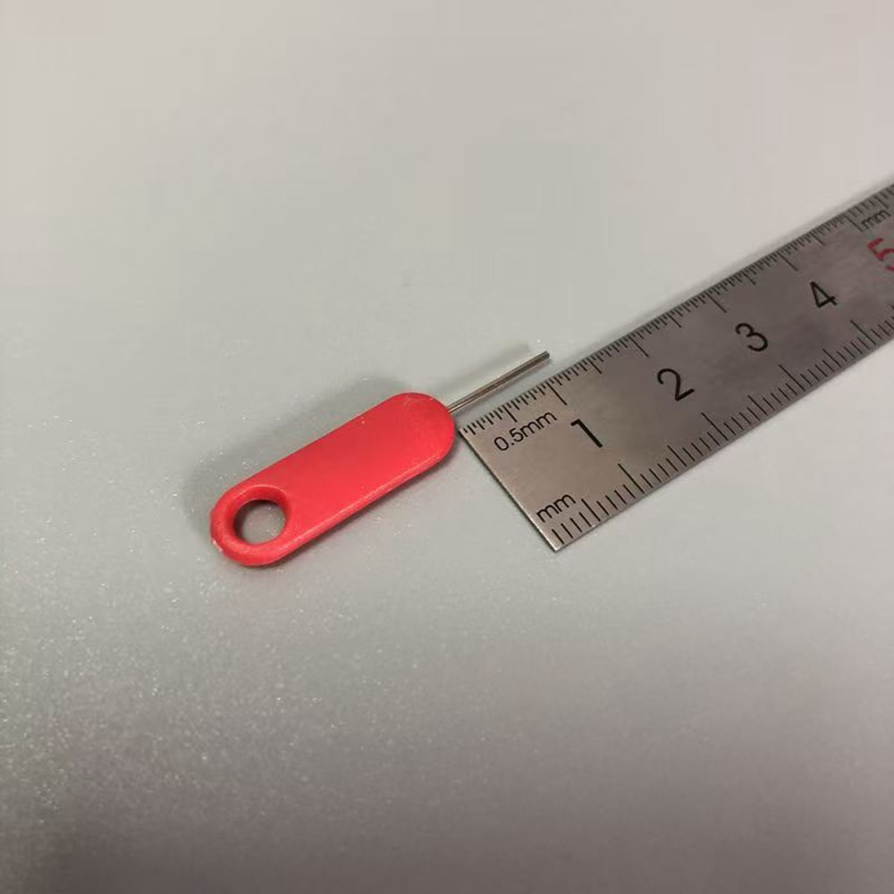10PCS Anti-lost Red Mobile Phone Sim Card Pin Tray Removal Needle, Ejector Opener Key Tool for iPhone, Samsung, Huawei