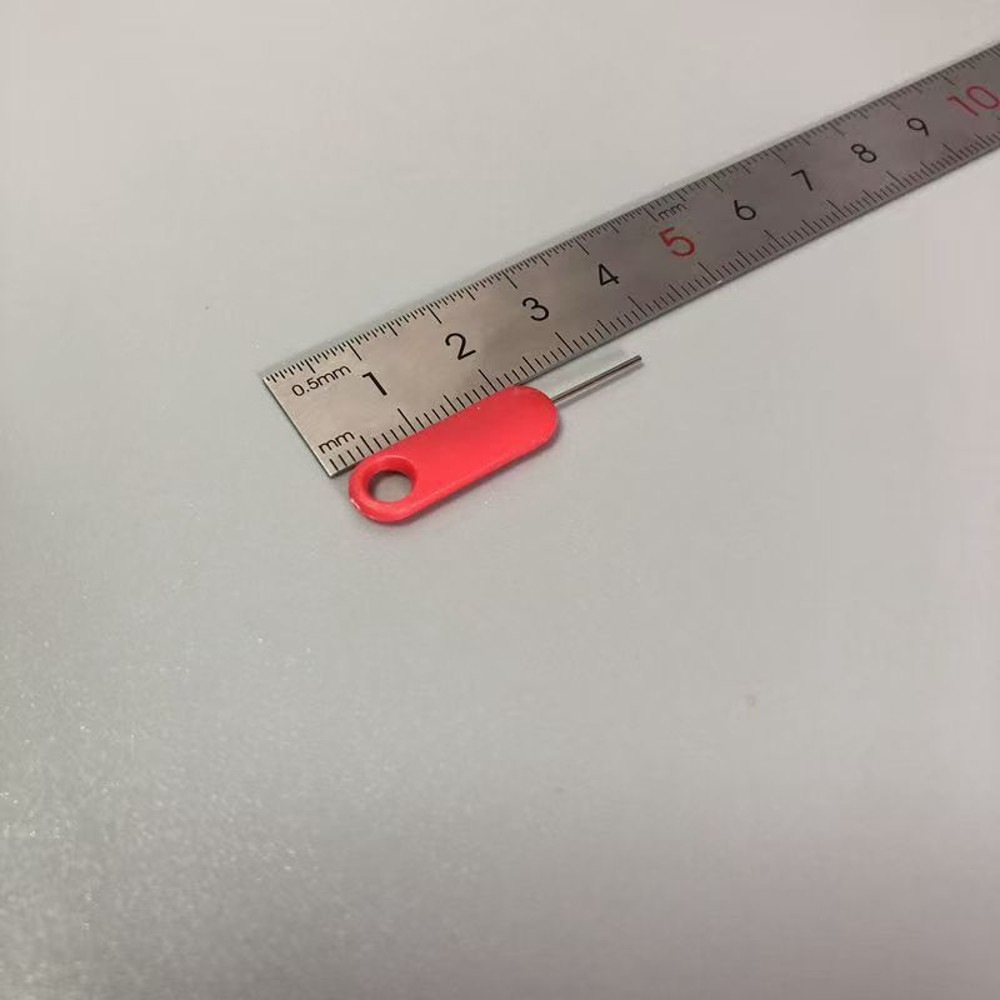 10PCS Anti-lost Red Mobile Phone Sim Card Pin Tray Removal Needle, Ejector Opener Key Tool for iPhone, Samsung, Huawei