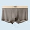 Men Breathable Boxer Shorts Underwear, Youth Elastic Panty, Thin Letters Printing Belt Underpants for Men