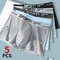 Ice Silk Mens Underwear Man Boxer Shorts Summer Autumn Breathable Underpants U Convex Sexy Panties 0