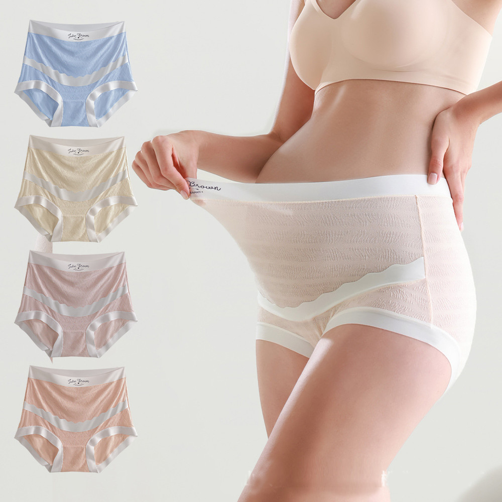 Plus Size Maternity Panties Soft and Comfortable, High Waist Belly Support, Thin Breathable Pregnancy Underwear Briefs