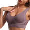 Seamless Women Sports Bra Large Size No Steel Ring, Comfortable Underwear with Removable Chest Pad, Mesh Sport Vest Bras
