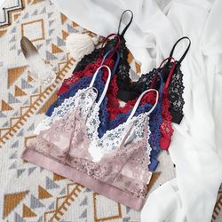 female unlined transparent bras lace sexy lingerie bralette, sexy bra for woman lace thin underwear comfort