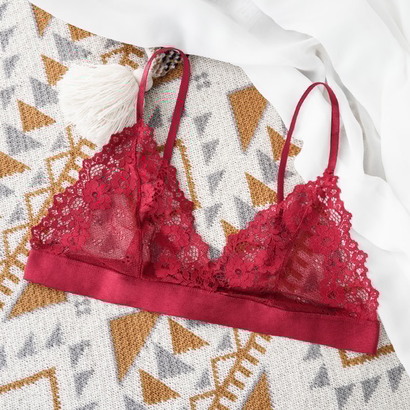 Female Unlined Transparent Bras Lace Sexy Lingerie Bralette Sexy Bra For Woman Lace Thin Underwear 9