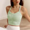 Women Cloud Rise Workout Sports Bra Gym Yoga Crop Top Fitness Training Vest Shirt Running Sportswea 8