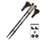 2PCS Telescopic Alpenstock 7075 Aluminum Alloy, Nordic Walking Poles Trek Pole, Hiking Stick Senderismo Shooting Crutch