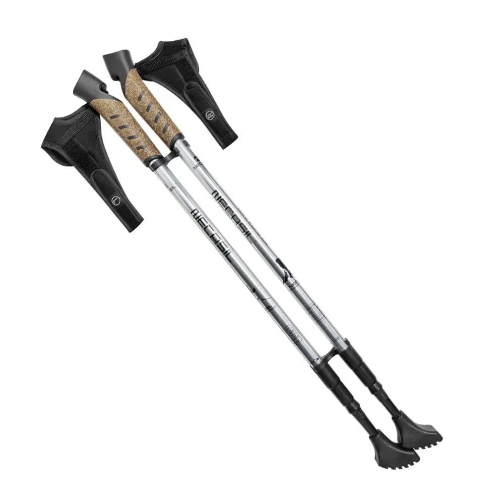 2PCS Telescopic Alpenstock 7075 Aluminum Alloy, Nordic Walking Poles Trek Pole, Hiking Stick Senderismo Shooting Crutch