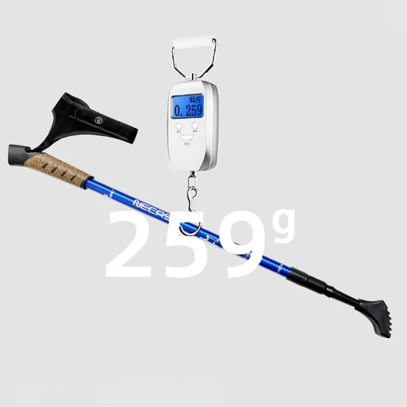 2PCS Telescopic Alpenstock 7075 Aluminum Alloy, Nordic Walking Poles Trek Pole, Hiking Stick Senderismo Shooting Crutch