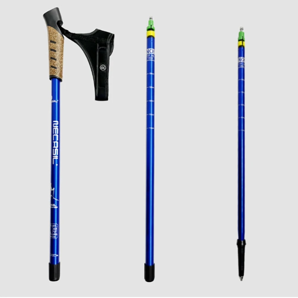 2PCS Telescopic Alpenstock 7075 Aluminum Alloy, Nordic Walking Poles Trek Pole, Hiking Stick Senderismo Shooting Crutch