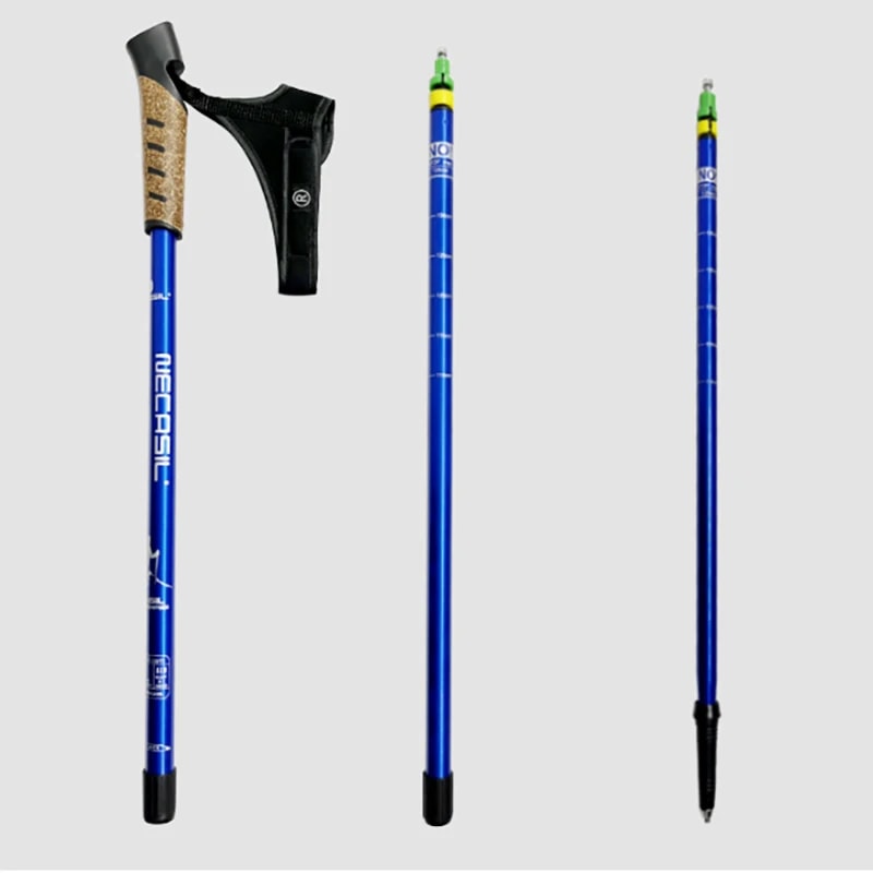 2PCS Telescopic Alpenstock 7075 Aluminum Alloy, Nordic Walking Poles Trek Pole, Hiking Stick Senderismo Shooting Crutch