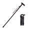 Folding Cane Crutches Pole for Elderly, Telescopic Walking Stick Outdoor Hiking, Trekking Poles Aluminum Alloy Metal