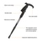 Lightweight Camping Climbing Trekking Stick, Outdoor Folding Trekkings Pole, 4 Section Portable Walking Hiking Stick