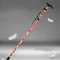 Trusty Hiking Poles Folding Stick Walking Cane, Telescopic Trekking Stick, Adjustable Crutches with Rubber Tip Accessory