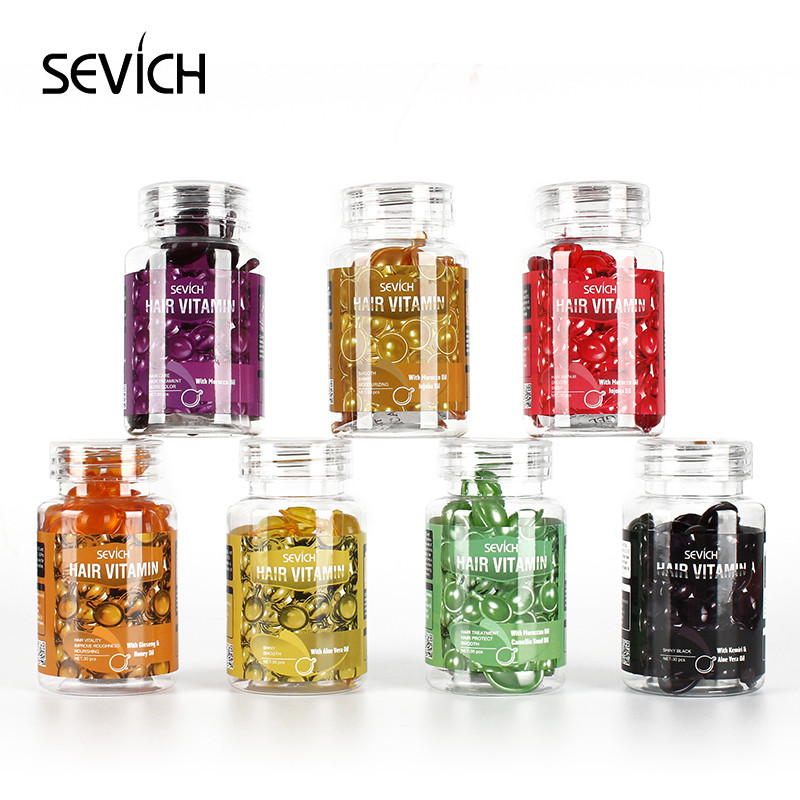 Sevich Mix Hair Vitamin Capsule, Hair Treatment Oil for Damaged Hair, Smooth Hair Care Serum with Keratin Complex