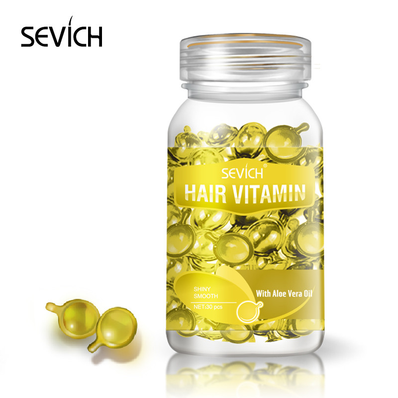 Sevich Mix Hair Vitamin Capsule, Hair Treatment Oil for Damaged Hair, Smooth Hair Care Serum with Keratin Complex