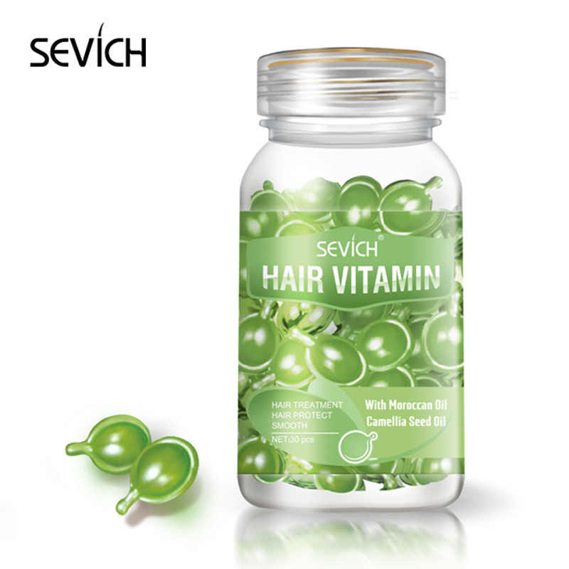 Sevich Mix Hair Vitamin Capsule, Hair Treatment Oil for Damaged Hair, Smooth Hair Care Serum with Keratin Complex