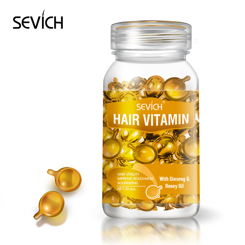 Sevich Mix Hair Vitamin Capsule, Hair Treatment Oil for Damaged Hair, Smooth Hair Care Serum with Keratin Complex