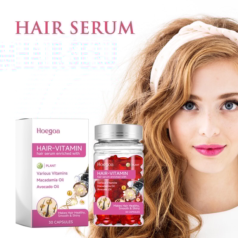 Hair Serum For Women Men Hot Sale Leave No Rinse Hair Vitamin Capsules Smooth Moisturizing Glossy H 0