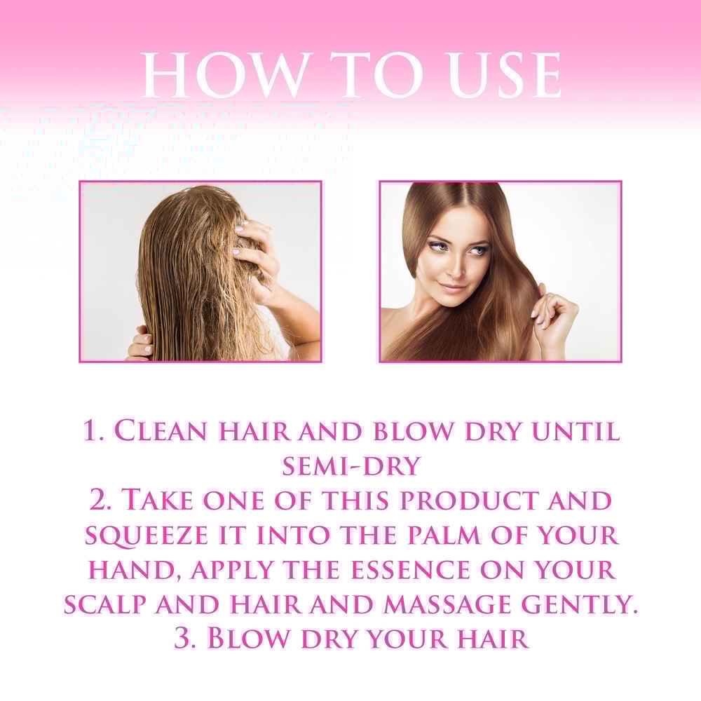 Hair Serum For Women Men Hot Sale Leave No Rinse Hair Vitamin Capsules Smooth Moisturizing Glossy H 1