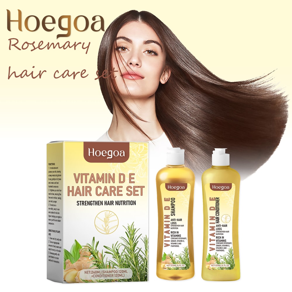Vitamin E Hair Care Set Natural Rosemary For Hair Growth Enhance Fullness Strengthening Root Soften 0