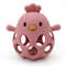 Baby Silicone Teether Toys Cartoon Chick Shape For Chewing Training Hollow Design For Easy Grip Soo 7