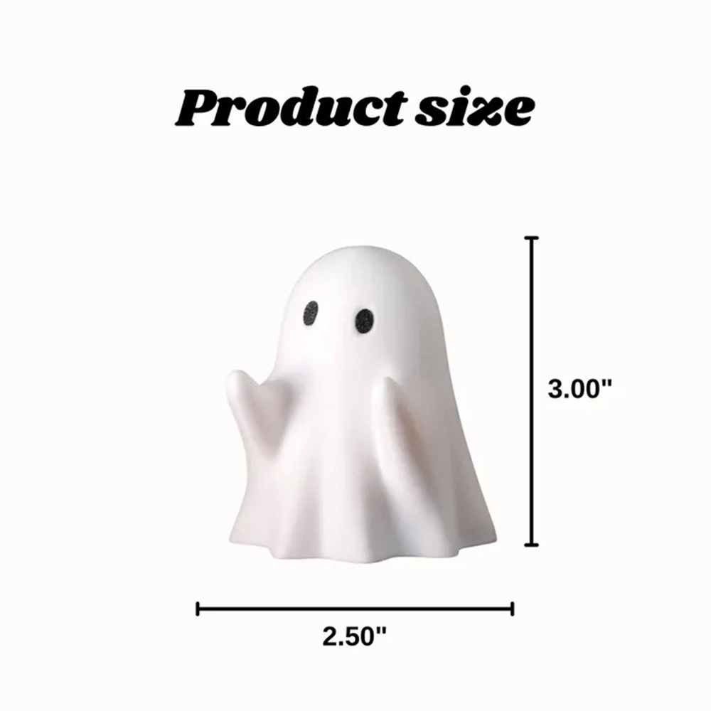 Ghost Pen Holder Cute Resin Desktop Organizer For Office  Home Halloween Decor And Creative Gift Id 4