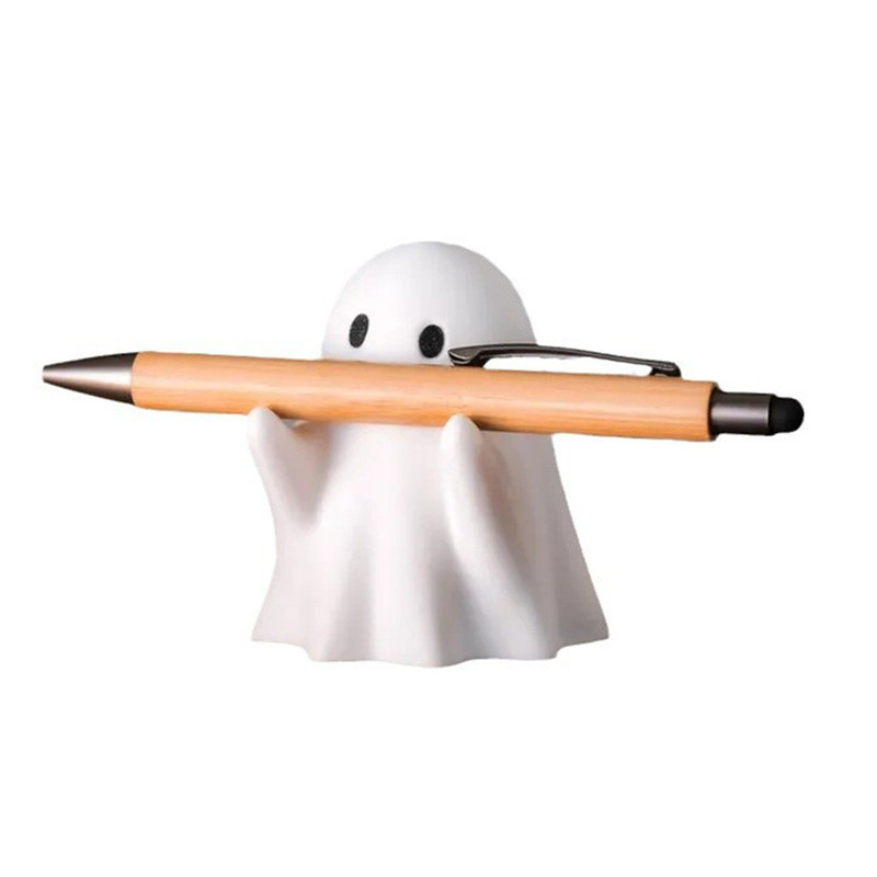 Ghost Pen Holder Cute Resin Desktop Organizer For Office  Home Halloween Decor And Creative Gift Id 3