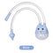 Baby Nasal Aspirator Mouth Suction Type For Infants With AntiReflex Valve Silicone Booger Suction C 4