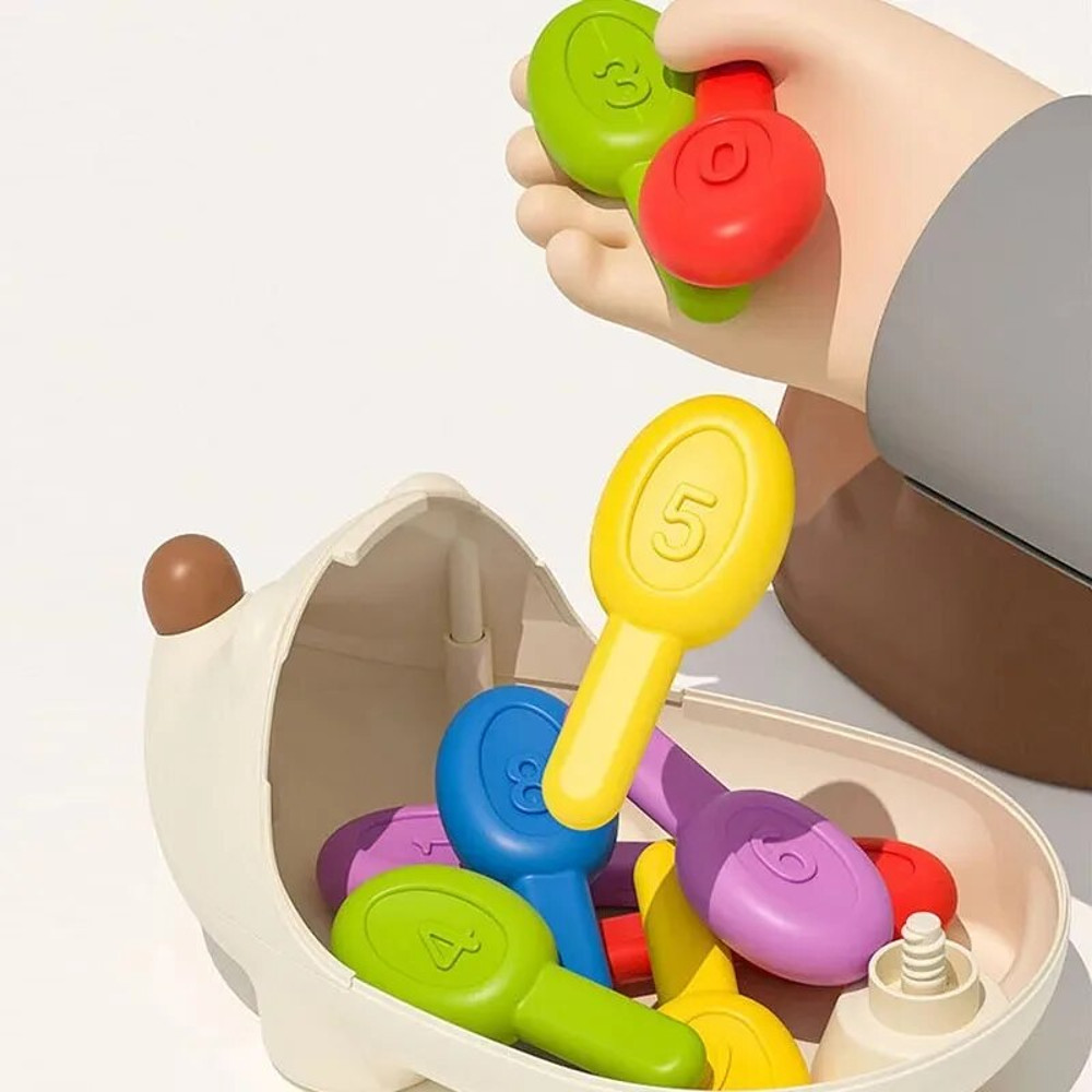 Montessori Baby Hedgehog Toy Fine Motor Skills Sensory Toys For Toddlers Educational Learning Toys  3
