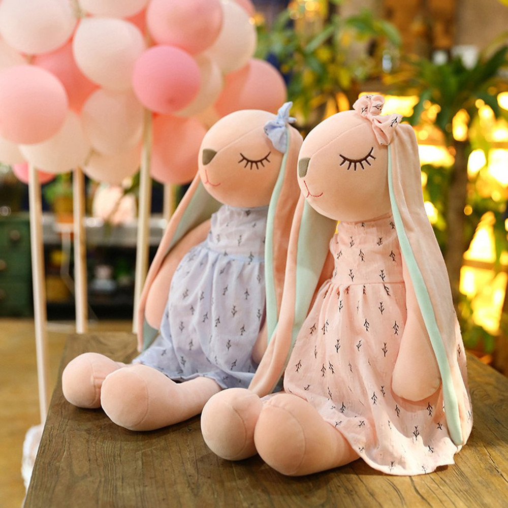 Cute Bunny Soothing Rabbit Doll, Soft Sleeping Plush Doll Toy for Kids, Stuffed Animal for Comfort & Cuddles