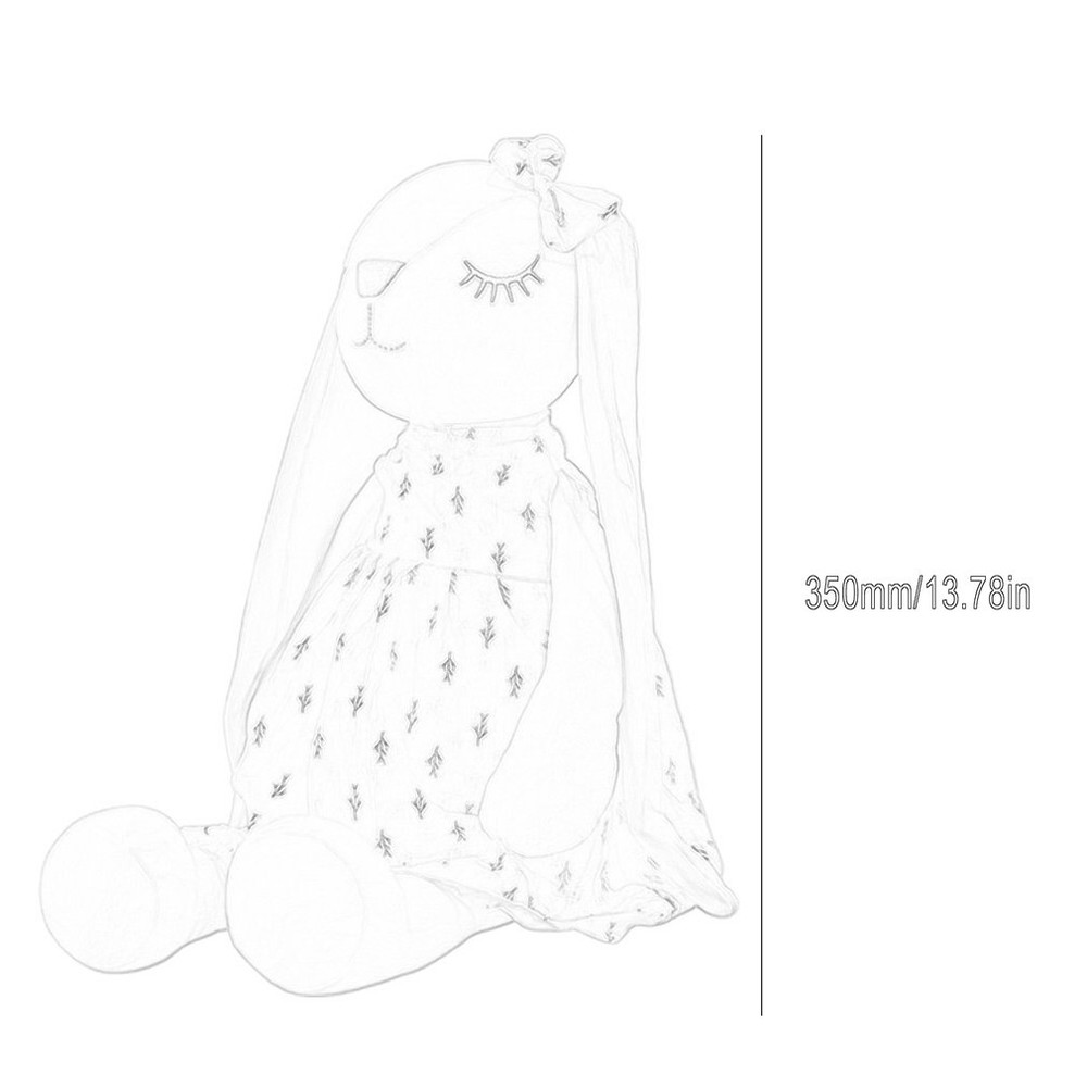 Cute Bunny Soothing Rabbit Doll, Soft Sleeping Plush Doll Toy for Kids, Stuffed Animal for Comfort & Cuddles