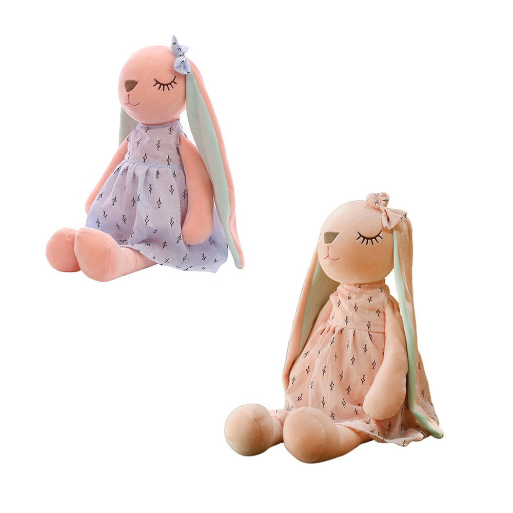 Cute Bunny Soothing Rabbit Doll, Soft Sleeping Plush Doll Toy for Kids, Stuffed Animal for Comfort & Cuddles