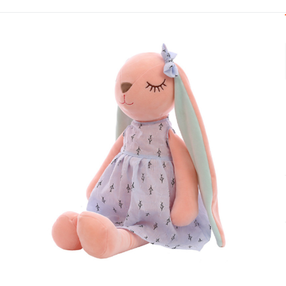 Cute Bunny Soothing Rabbit Doll, Soft Sleeping Plush Doll Toy for Kids, Stuffed Animal for Comfort & Cuddles