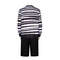 Movie Addams Family Pugsley Addams Cosplay Costume, Wednesday's Younger Brother Outfit with Tops & Pants for Halloween