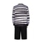 Movie Addams Family Pugsley Addams Cosplay Costume, Wednesday's Younger Brother Outfit with Tops & Pants for Halloween