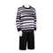 Movie Addams Family Pugsley Addams Cosplay Costume, Wednesday's Younger Brother Outfit with Tops & Pants for Halloween