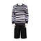 Movie Addams Family Pugsley Addams Cosplay Costume, Wednesday's Younger Brother Outfit with Tops & Pants for Halloween