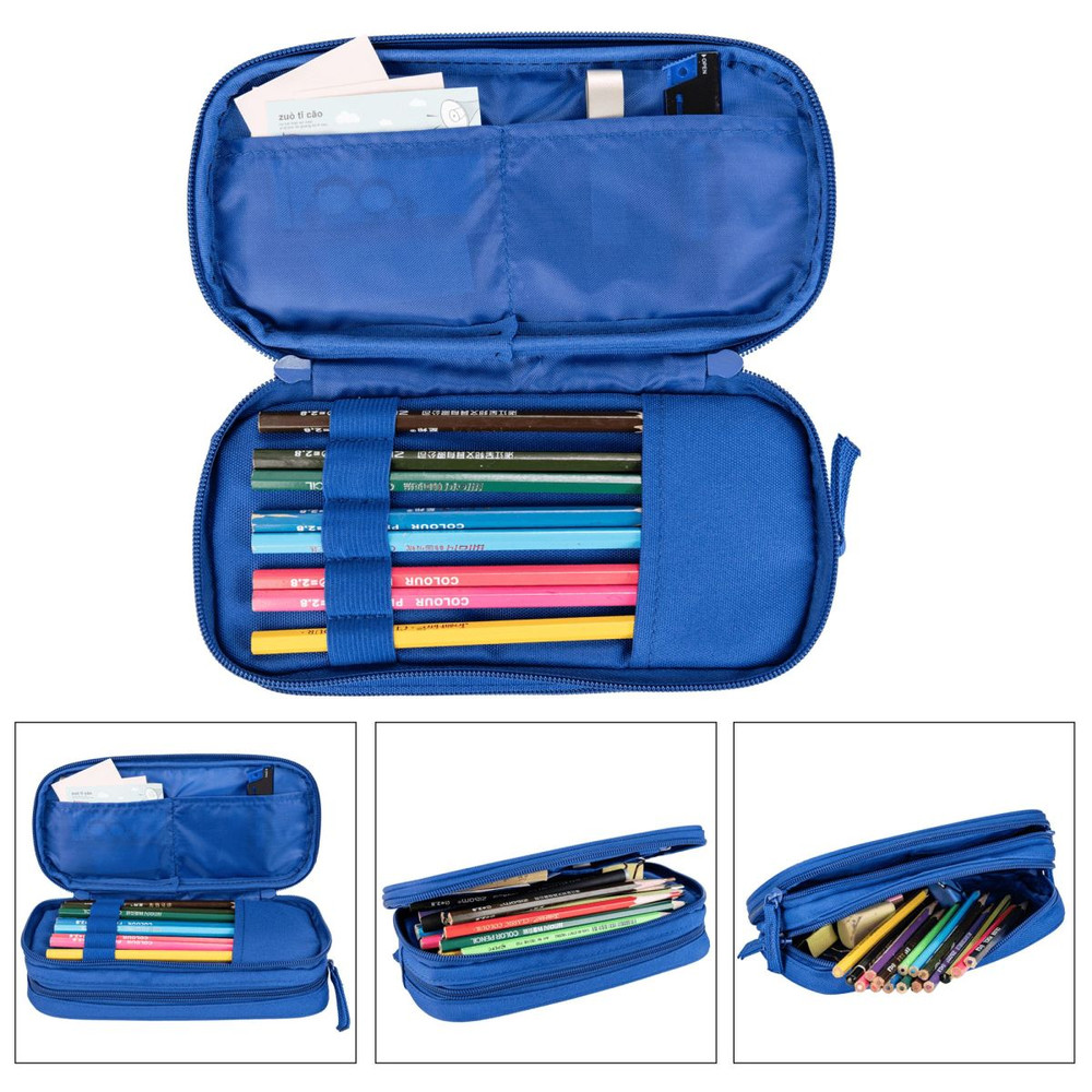 Kpop Demon Hunters Rumi & Jinu Pencil Case, Big Capacity Double Layer Fashion School Bag for Stationery Organizer