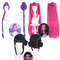 KPop Demon Hunters Cosplay Wigs Rumi Mira Zoey Character Wigs For Halloween AnimeCon  Costume Dress 0