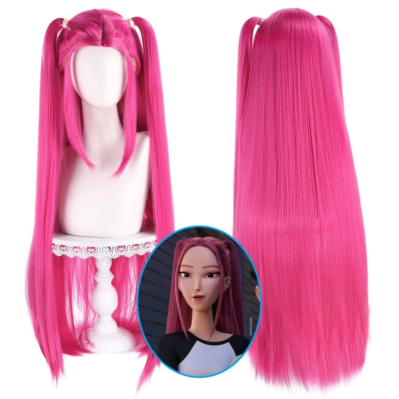 KPop Demon Hunters Cosplay Wigs Rumi Mira Zoey Character Wigs For Halloween AnimeCon  Costume Dress 8