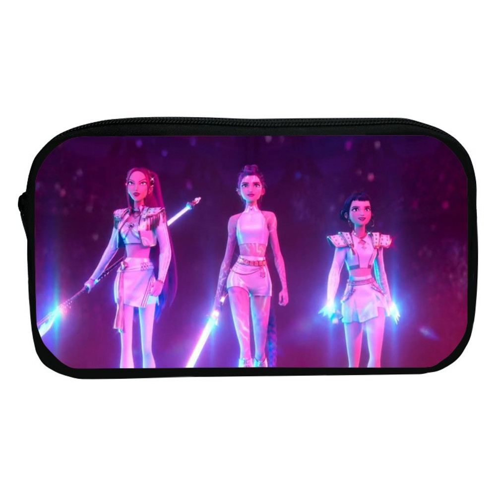 Demon Hunters KPop School Pencil Case Large Retro Zipper Pouch For Boys  Girls To Organize Pens Mar 6