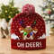 Snowman Knitted Christmas Hat with Colorful LED Lights, Warm Winter Cap for Adults & Kids, Xmas Party Decor and Novelty